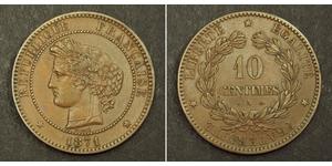 10 Centime 法兰西第三共和国 (1870 - 1940) 青铜 