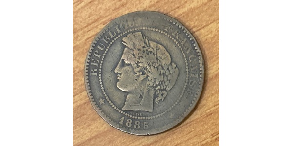 10 Centime 法兰西第三共和国 (1870 - 1940) 青铜 