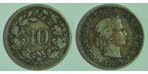 10 Centime / 10 Rappen Switzerland Copper/Nickel 