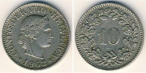 10 Centime / 10 Rappen Suisse Cuivre/Nickel 