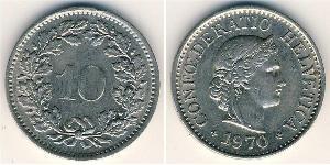 10 Centime / 10 Rappen Suisse Cuivre/Nickel 