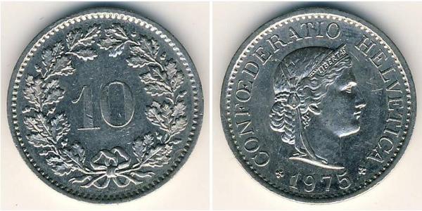 10 Centime / 10 Rappen Schweiz Kupfer/Nickel 