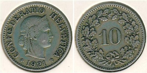 10 Centime / 10 Rappen Suiza Níquel/Cobre 