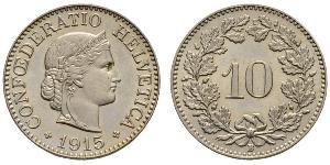 10 Centime / 10 Rappen Svizzera Rame/Nichel 