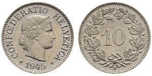 10 Centime / 10 Rappen 瑞士 銅/镍 