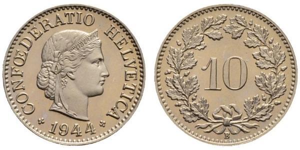 10 Centime / 10 Rappen 瑞士 銅/镍 