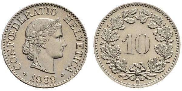 10 Centime / 10 Rappen 瑞士 銅/镍 