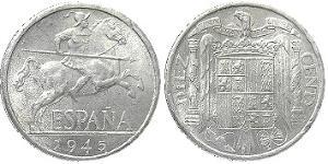 10 Centimo Espagne franquiste (1936 - 1975) Aluminium 