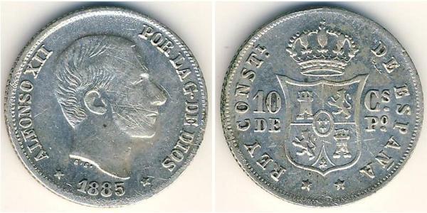 10 Centimo Philippines Argent 