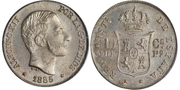 10 Centimo Philippines Argent 