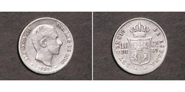 10 Centimo Philippines Argent 