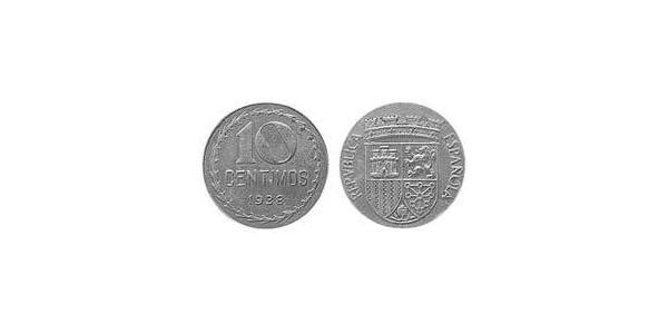 10 Centimo Segunda República Española (1931 - 1939) Iron 
