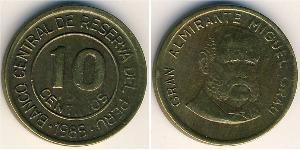 10 Centimo Peru Messing 