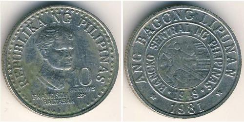 10 Centimo Filipinas Níquel/Cobre 