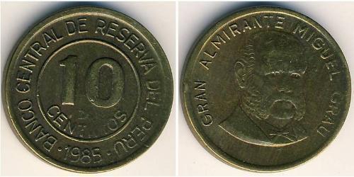 10 Centimo Perù Ottone 