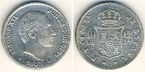10 Centimo Filipinas Plata 