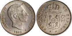 10 Centimo Philippinen Silber 