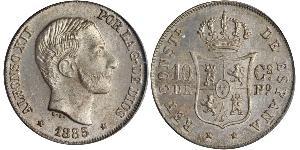 10 Centimo Philippinen Silber 