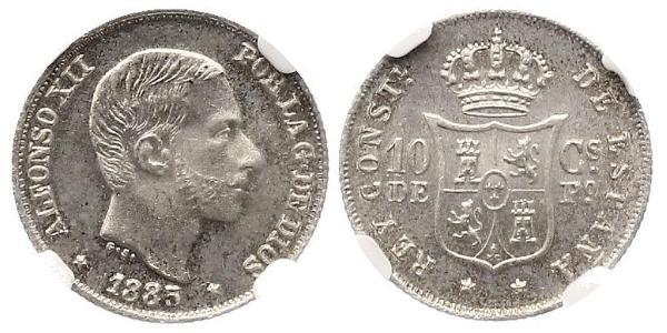 10 Centimo Philippinen Silber 