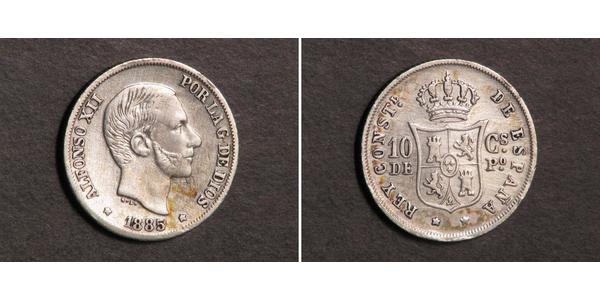 10 Centimo Philippinen Silber 