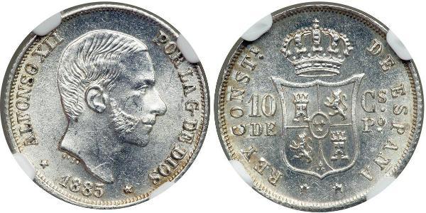 10 Centimo Philippinen Silber 