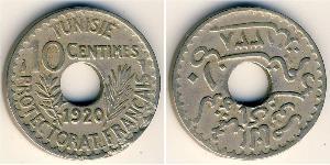 10 Centimo Tunisia 青铜/镍 