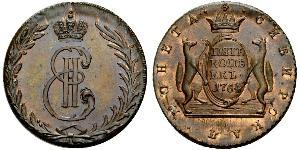 10 Copeca Impero russo (1720-1917) Rame Caterina II (1729-1796)