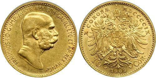 10 Corona Austria-Hungary (1867-1918) Gold Franz Joseph I (1830 - 1916)