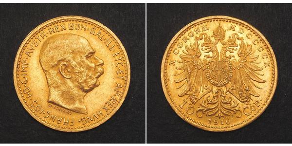 10 Corona Austria-Hungary (1867-1918) Gold Franz Joseph I (1830 - 1916)
