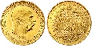 10 Corona Österreich-Ungarn (1867-1918) Gold Franz Joseph I (1830 - 1916)