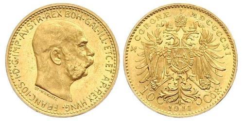 10 Corona Österreich-Ungarn (1867-1918) Gold Franz Joseph I (1830 - 1916)