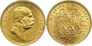 10 Corona Autriche-Hongrie (1867-1918) Or Franz Joseph I (1830 - 1916)