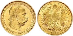 10 Corona Autriche-Hongrie (1867-1918) Or Franz Joseph I (1830 - 1916)