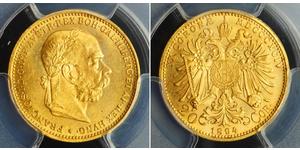 10 Corona Imperio austrohúngaro (1867-1918) Oro Franz Joseph I (1830 - 1916)