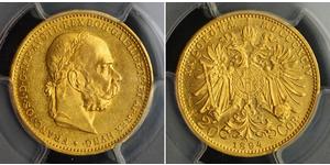 10 Corona Imperio austrohúngaro (1867-1918) Oro Franz Joseph I (1830 - 1916)