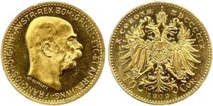 10 Corona Impero austro-ungarico (1867-1918) Oro Franz Joseph I (1830 - 1916)