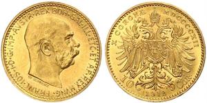 10 Corona Impero austro-ungarico (1867-1918) Oro Franz Joseph I (1830 - 1916)