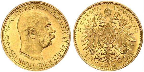 10 Corona Impero austro-ungarico (1867-1918) Oro Franz Joseph I (1830 - 1916)