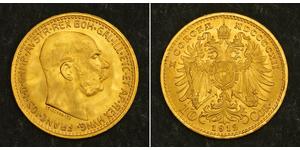 10 Corona Австро-Угорщина (1867-1918) Золото Франц Иосиф I (1830 - 1916)