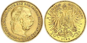 10 Corona 奥匈帝国 (1867 - 1918) 金 弗朗茨·约瑟夫一世 (1830 - 1916)