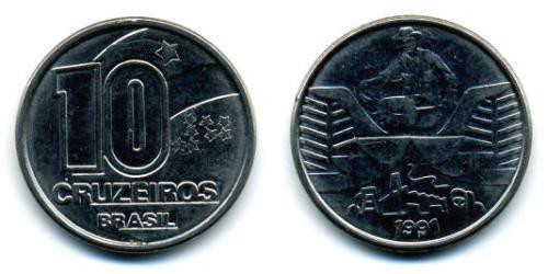 10 Cruzeiro Brasile Acciaio/Nichel 