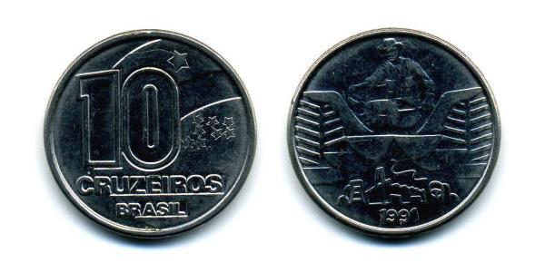 10 Cruzeiro Brésil Acier/Nickel 
