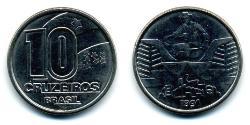 10 Cruzeiro Brasil Níquel/Acero 