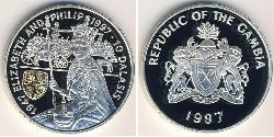 10 Dalasi Gambia 銀 