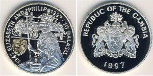 10 Dalasi Gambia 銀 