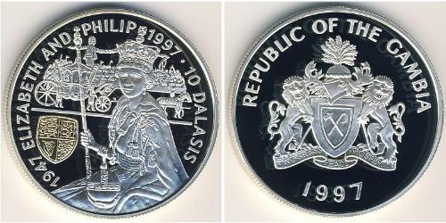 10 Dalasi Gambia 銀 