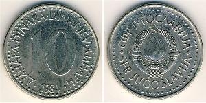 10 Dinar République fédérative socialiste de Yougoslavie (1943 -1992) Cuivre/Nickel 