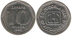 10 Dinar République fédérative socialiste de Yougoslavie (1943 -1992) Cuivre/Zinc 