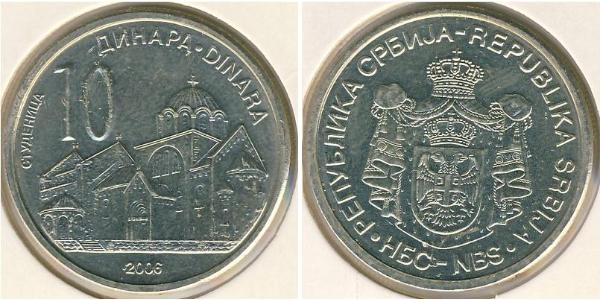 10 Dinaro Serbia Níquel/Cobre 