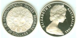 10 Dollar Australie (1939 - ) Argent Elizabeth II (1926-2022)